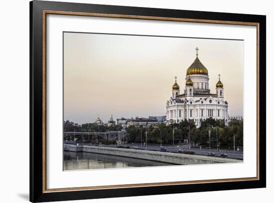 Cathedral of Christ the Saviour and Moskva River, Moscow, Russia-Gavin Hellier-Framed Photographic Print