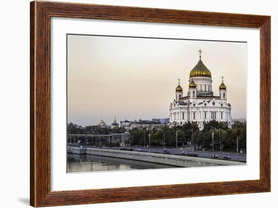 Cathedral of Christ the Saviour and Moskva River, Moscow, Russia-Gavin Hellier-Framed Photographic Print