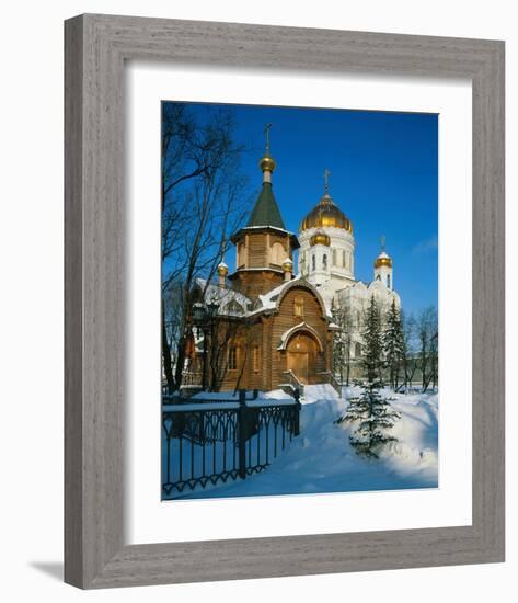 Cathedral of Christ the Saviour, Moscow, Russia-null-Framed Art Print