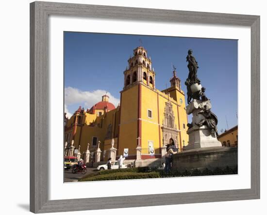 Cathedral of Guanajuato and Fountain, Guanajuato, Mexico-Merrill Images-Framed Photographic Print