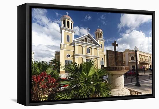 Cathedral of Mayaguez, Puerto Rico-George Oze-Framed Premier Image Canvas