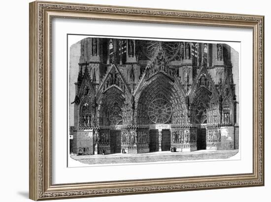 Cathedral of Notre-Dame, Reims, France, 1882-1884-Gautier-Framed Giclee Print