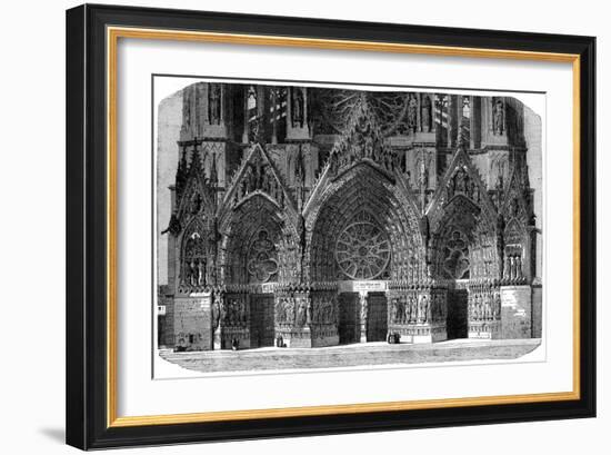 Cathedral of Notre-Dame, Reims, France, 1882-1884-Gautier-Framed Giclee Print