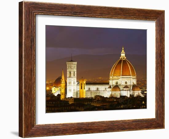 Cathedral of Santa Maria Del Fiore.  Florence, Italy-silver-john-Framed Photographic Print