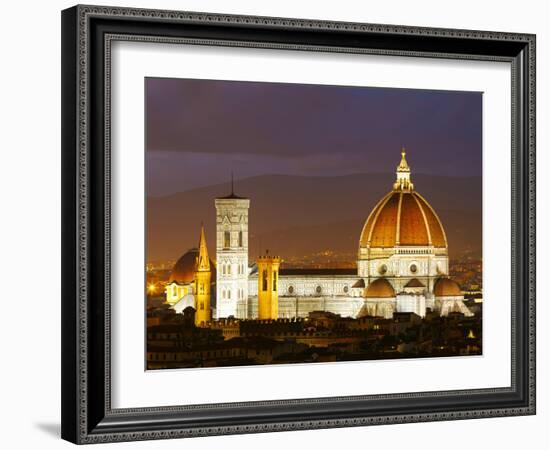 Cathedral of Santa Maria Del Fiore.  Florence, Italy-silver-john-Framed Photographic Print