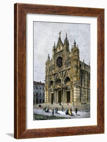 Cathedral of Siena, Italy, 1800s-null-Framed Giclee Print