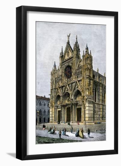 Cathedral of Siena, Italy, 1800s-null-Framed Giclee Print