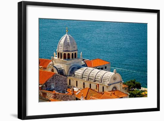 Cathedral of St. James in Sibenik, Croatia-Lucertolone-Framed Photo