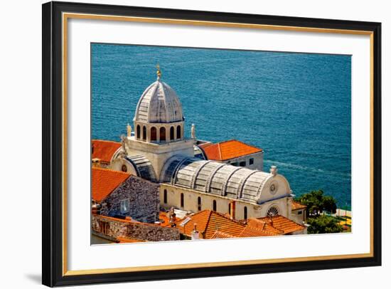 Cathedral of St. James in Sibenik, Croatia-Lucertolone-Framed Photo