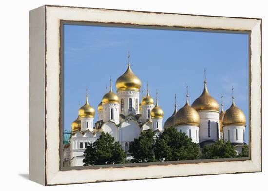 Cathedral of the Annunciation in the Kremlin, UNESCO World Heritage Site, Moscow, Russia, Europe-Martin Child-Framed Premier Image Canvas
