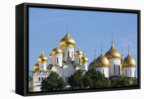 Cathedral of the Annunciation in the Kremlin, UNESCO World Heritage Site, Moscow, Russia, Europe-Martin Child-Framed Premier Image Canvas