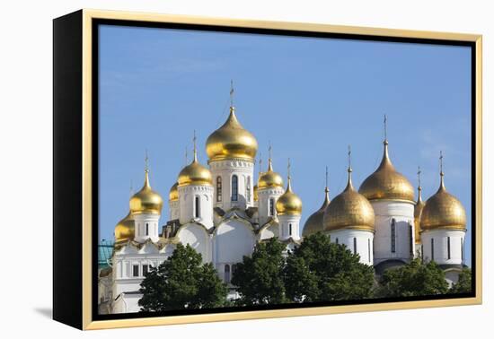 Cathedral of the Annunciation in the Kremlin, UNESCO World Heritage Site, Moscow, Russia, Europe-Martin Child-Framed Premier Image Canvas