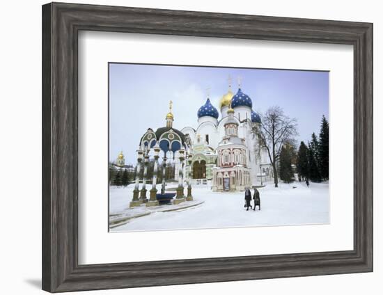 Cathedral of the Assumption in Winter Snow, Sergiev Posad, Moscow Area-Gavin Hellier-Framed Photographic Print