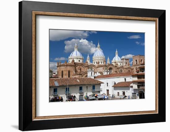 Cathedral of the Immaculate Conception, Built in 1885, Cuenca, Ecuador-Peter Adams-Framed Photographic Print