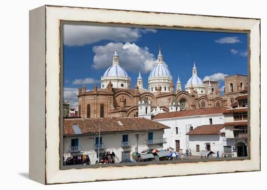 Cathedral of the Immaculate Conception, Built in 1885, Cuenca, Ecuador-Peter Adams-Framed Premier Image Canvas