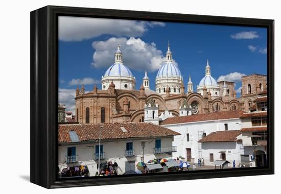 Cathedral of the Immaculate Conception, Built in 1885, Cuenca, Ecuador-Peter Adams-Framed Premier Image Canvas