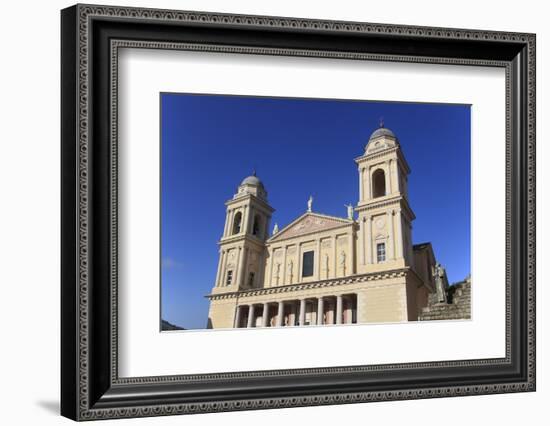 Cathedral, Old Town, Parasio, Porto Maurizio, Imperia, Liguria, Italian Riviera, Italy, Europe-Wendy Connett-Framed Photographic Print