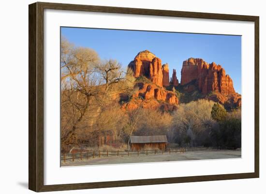 Cathedral Rock at Red Rock Crossing, Sedona, Arizona, United States of America, North America-Richard Cummins-Framed Photographic Print