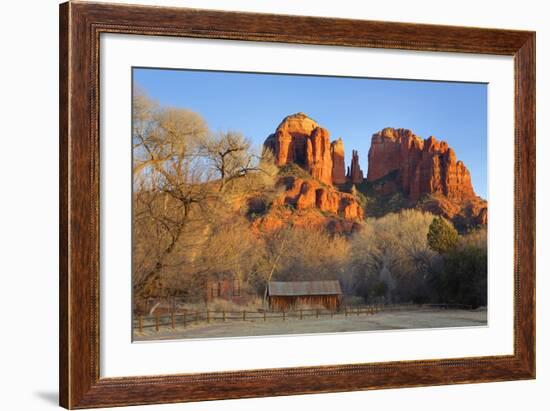 Cathedral Rock at Red Rock Crossing, Sedona, Arizona, United States of America, North America-Richard Cummins-Framed Photographic Print