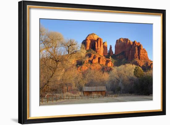Cathedral Rock at Red Rock Crossing, Sedona, Arizona, United States of America, North America-Richard Cummins-Framed Photographic Print