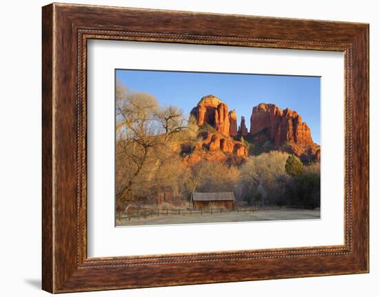 Cathedral Rock at Red Rock Crossing, Sedona, Arizona, United States of America, North America-Richard Cummins-Framed Photographic Print