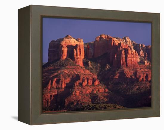 Cathedral Rock at Sunset, Sedona, Arizona, USA-Charles Sleicher-Framed Premier Image Canvas