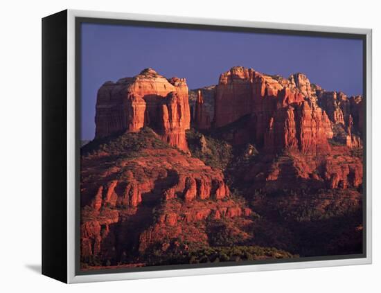 Cathedral Rock at Sunset, Sedona, Arizona, USA-Charles Sleicher-Framed Premier Image Canvas