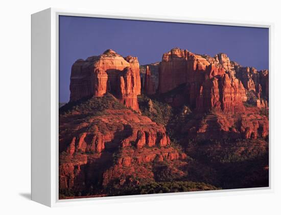 Cathedral Rock at Sunset, Sedona, Arizona, USA-Charles Sleicher-Framed Premier Image Canvas