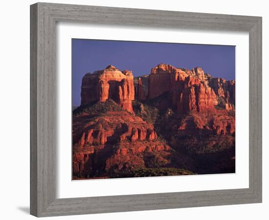 Cathedral Rock at Sunset, Sedona, Arizona, USA-Charles Sleicher-Framed Photographic Print