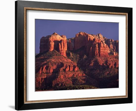 Cathedral Rock at Sunset, Sedona, Arizona, USA-Charles Sleicher-Framed Photographic Print