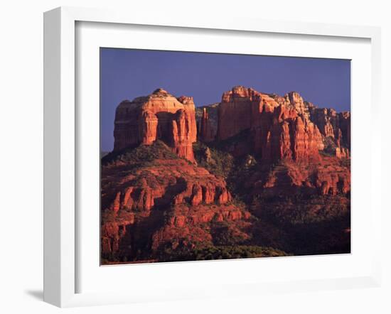 Cathedral Rock at Sunset, Sedona, Arizona, USA-Charles Sleicher-Framed Photographic Print