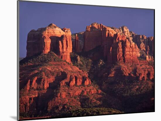 Cathedral Rock at Sunset, Sedona, Arizona, USA-Charles Sleicher-Mounted Photographic Print