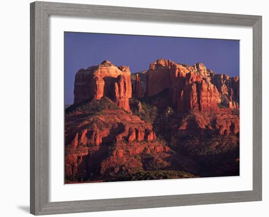 Cathedral Rock at Sunset, Sedona, Arizona, USA-Charles Sleicher-Framed Photographic Print