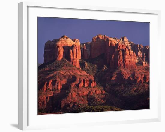 Cathedral Rock at Sunset, Sedona, Arizona, USA-Charles Sleicher-Framed Photographic Print