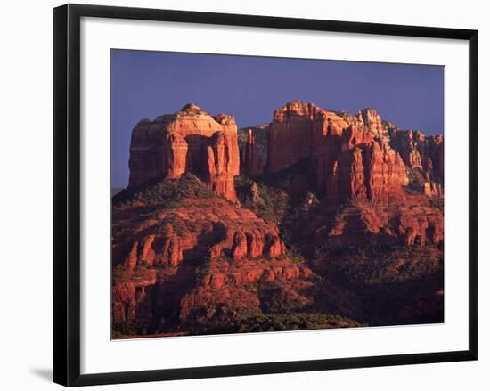 Cathedral Rock at Sunset, Sedona, Arizona, USA-Charles Sleicher-Framed Photographic Print