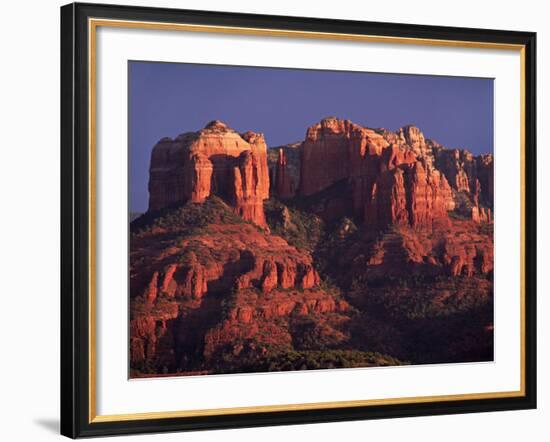 Cathedral Rock at Sunset, Sedona, Arizona, USA-Charles Sleicher-Framed Photographic Print