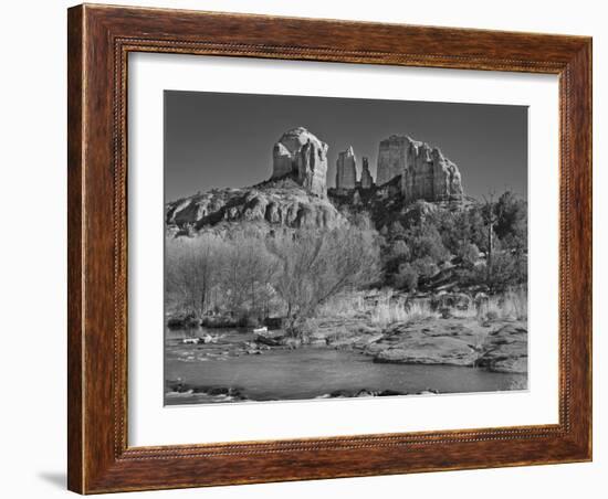 Cathedral Rock from Crescent Moon Ranch-desertsolitaire-Framed Photographic Print