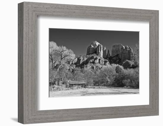 Cathedral Rock from Crescent Moon Ranch-desertsolitaire-Framed Photographic Print