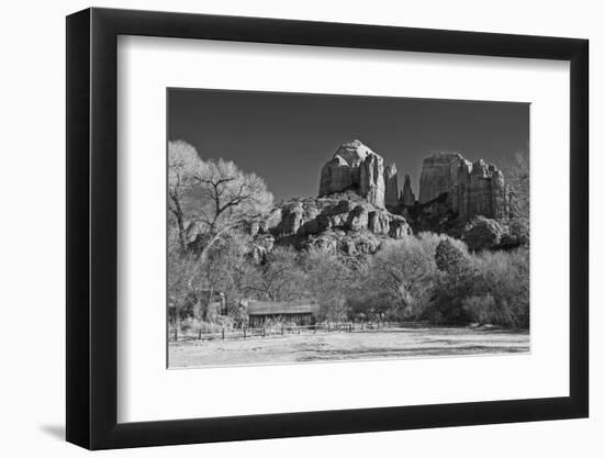 Cathedral Rock from Crescent Moon Ranch-desertsolitaire-Framed Photographic Print