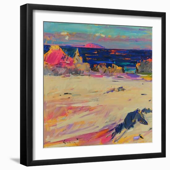 Cathedral Rock, Iona, 2022 (Oil)-Peter Graham-Framed Giclee Print