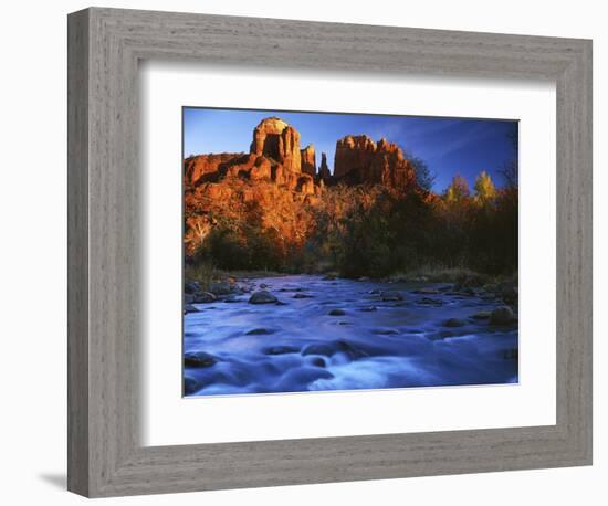 Cathedral Rock, Oak Creek, Arizona, USA-Charles Gurche-Framed Photographic Print