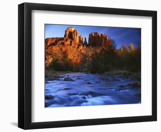 Cathedral Rock, Oak Creek, Arizona, USA-Charles Gurche-Framed Photographic Print