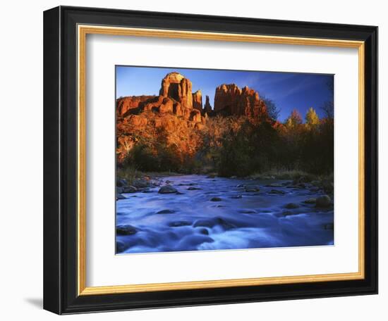 Cathedral Rock, Oak Creek, Arizona, USA-Charles Gurche-Framed Photographic Print