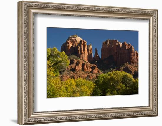 Cathedral Rock, Red Rock Crossing, Coconino Nf, Sedona, Arizona-Michel Hersen-Framed Photographic Print