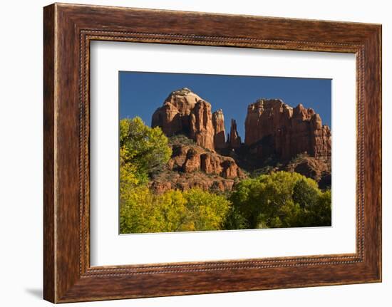 Cathedral Rock, Red Rock Crossing, Coconino Nf, Sedona, Arizona-Michel Hersen-Framed Photographic Print