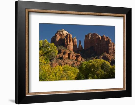 Cathedral Rock, Red Rock Crossing, Coconino Nf, Sedona, Arizona-Michel Hersen-Framed Photographic Print