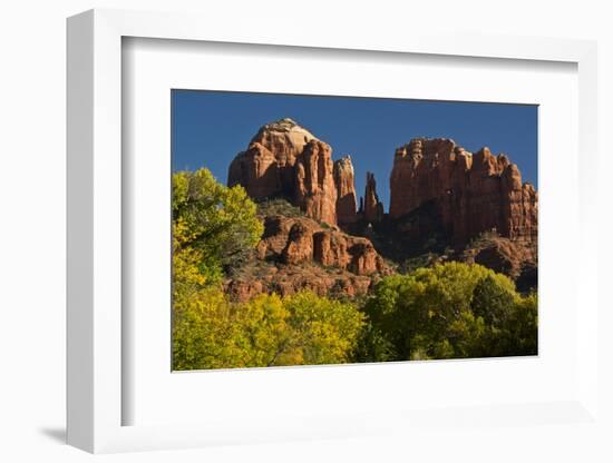 Cathedral Rock, Red Rock Crossing, Coconino Nf, Sedona, Arizona-Michel Hersen-Framed Photographic Print