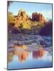 Cathedral Rock Reflecting on Oak Creek, Sedona, Arizona, USA-Christopher Talbot Frank-Mounted Photographic Print