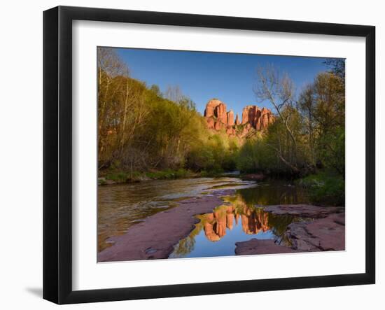 Cathedral Rock Reflection-Michael Blanchette Photography-Framed Photographic Print