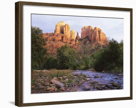 Cathedral Rock, Sedona, Arizona, United States of America (U.S.A.), North America-Tony Gervis-Framed Photographic Print